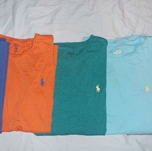 5 short sleeves, round neck T shirts